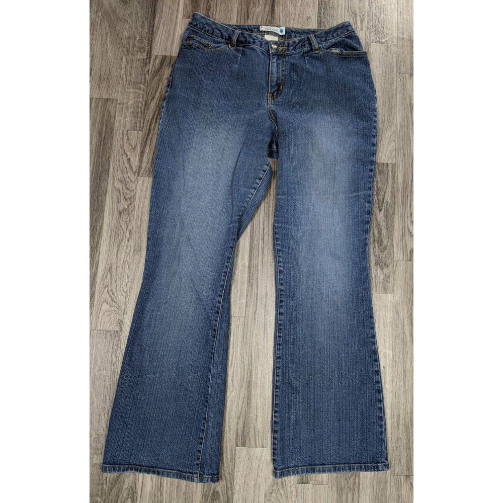 (3/$35) L.A. Blues Rodeo Straight Leg Embroidered Denim Blue Jeans
